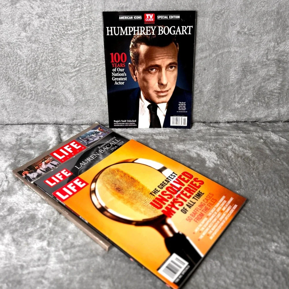 LIFE Magazine Special Humphrey Bogart Lauren Bacall Unsolved Mysteries‎ TV Guide